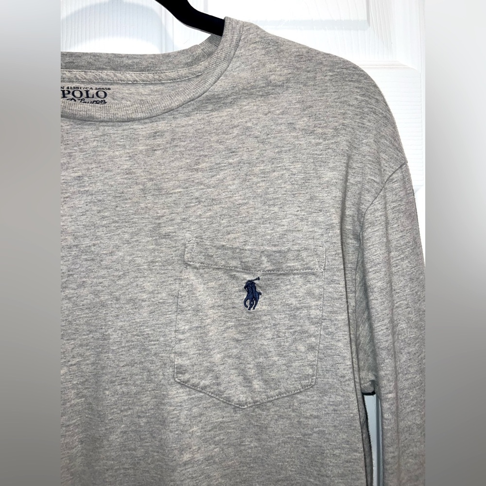 Polo by Ralph Lauren Gray Long Sleeve Shirt - Picture 3 of 5